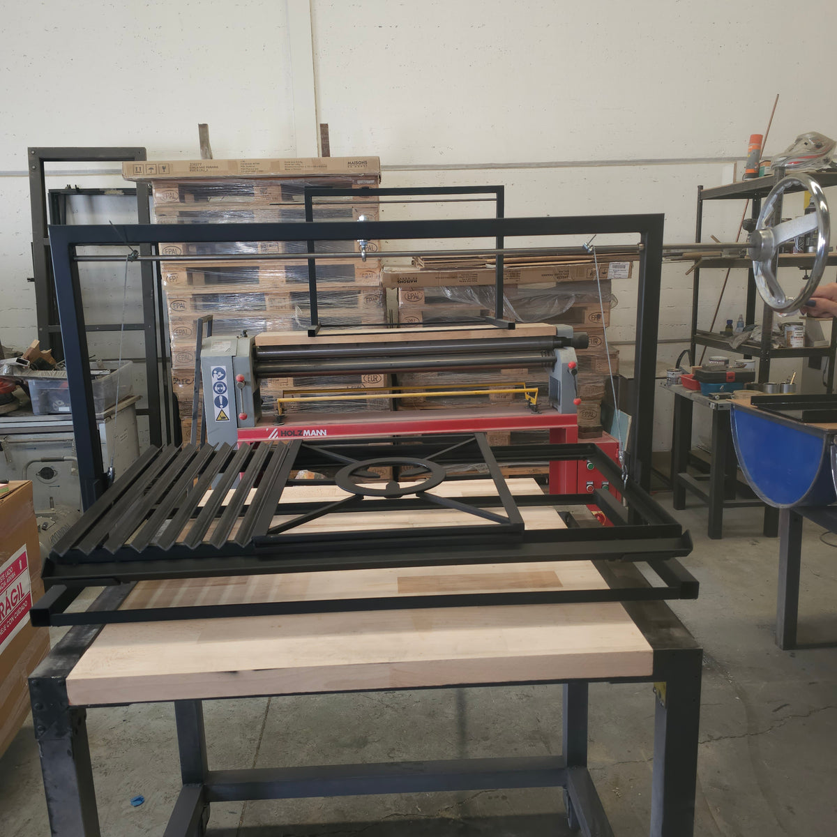 Parrilla Argentina Grill en V Modular #TallerDelBBQ | Sistema Elevable | Para Leña o Carbón | Estilo Santa María | Desmontable  | La Gaucha
