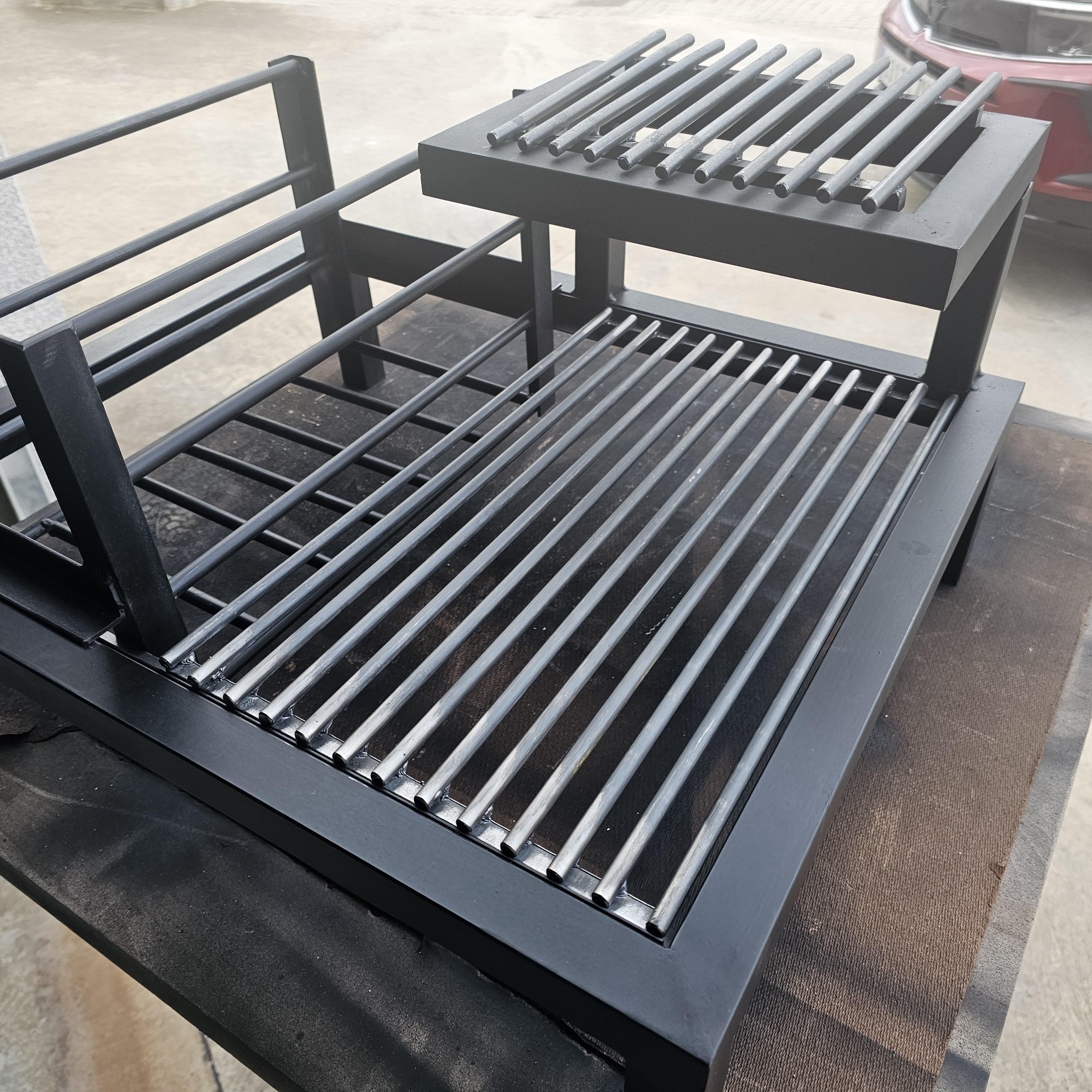 Argentine Grill MasterGrill 300 Pro Modular & Detachable | Grill + Griddle + Firebox | Warming Rack | Wood or Charcoal |  #TallerDelBBQ