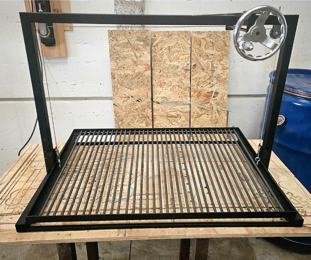 Parrilla Argentina Grill Varilla de Acero  #TallerDelBBQ | Sistema Elevable Frontal | Estilo Santa María | Desmontable