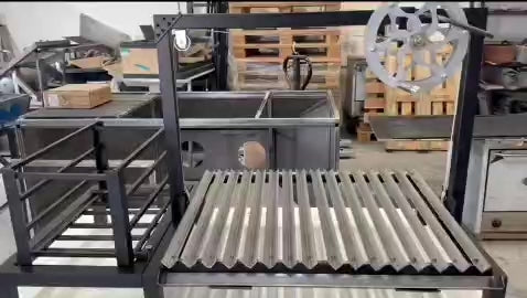 Parrilla Argentina Grill V Canal Recoge Grasas | Brasero Lateral #TallerDelBBQ | Sistema Elevable Frontal | Estilo Santa María | Desmontable